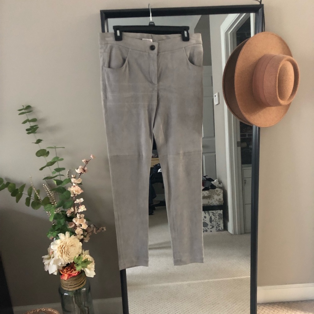 Bruno Cucinelli suede pants